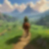 A breathtaking landscape showcasing Hyrule from Ocarina of Time