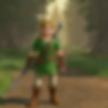 A comparison of original and enhanced graphics in Ocarina of Time