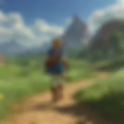 A serene landscape from Ocarina of Time showcasing the game's iconic locations
