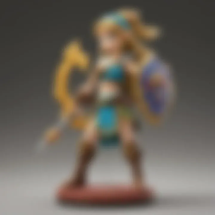 Close-up of a power tag amiibo showcasing its design