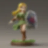 A collection of amiibo figures representing characters from the Zelda franchise