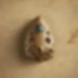 An elegant six-hole ocarina resting on a wooden table