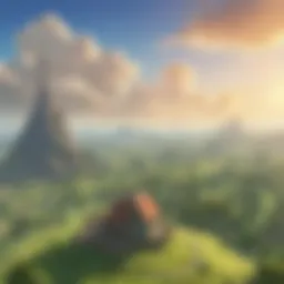 A breathtaking view of the landscapes in Skyward Sword