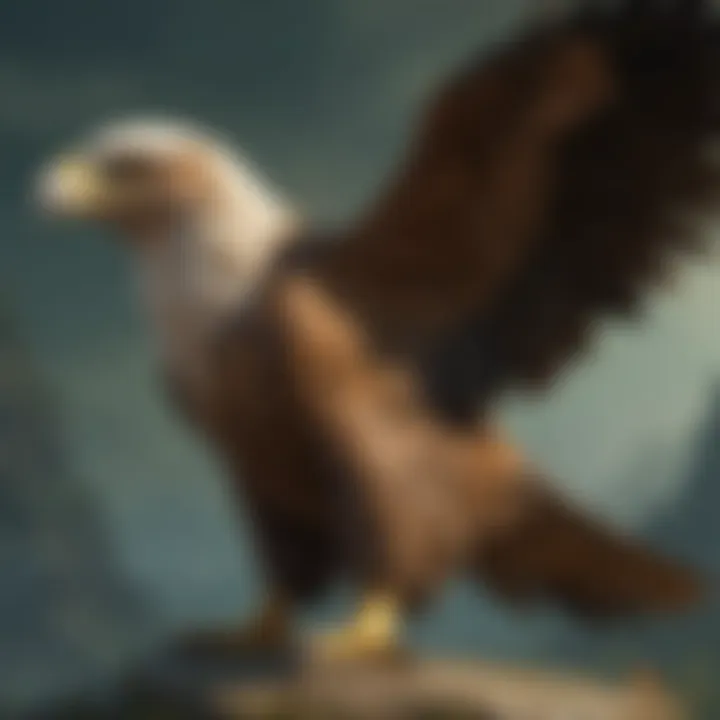 Illustration of the Great Eagle embodying wisdom and courage