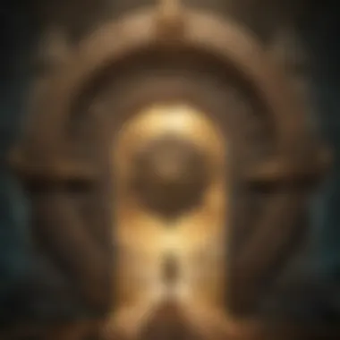 A representation of the Time Gate as a mystical portal in the Zelda universe