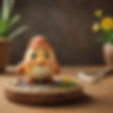 Strategic positioning of Waddle Dee Amiibo alongside other gaming figurines.