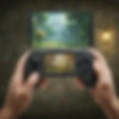 Wii U GamePad in a gaming environment