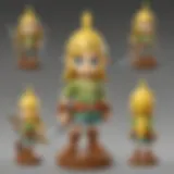 Detailed view of the Windwaker amiibo showcasing its intricate design