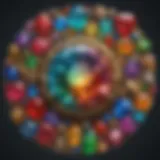 A close-up of various gemstones showcasing their vibrant colors and unique patterns