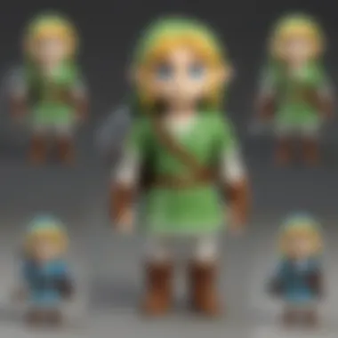 A collection of various Link plush toys representing different designs and sizes.