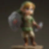 Young Link amiibo showcasing intricate details