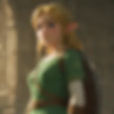 Narrative Depth: Key Moments in Zelda Storytelling An emotional scene showcasing a key narrative moment