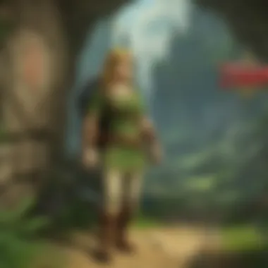 The Evolution of Zelda's Narrative An artwork illustrating the evolution of Zelda's narrative across different games.