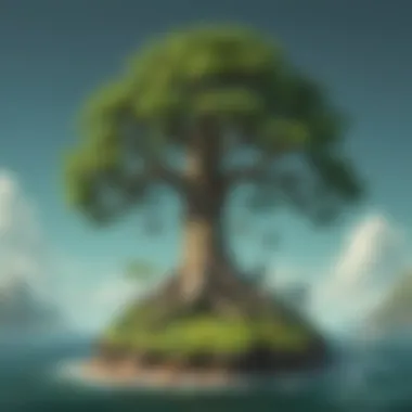 A close-up of the Great Deku Tree in Wind Waker HD.