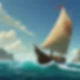 Scenic view of Wind Waker's ocean world