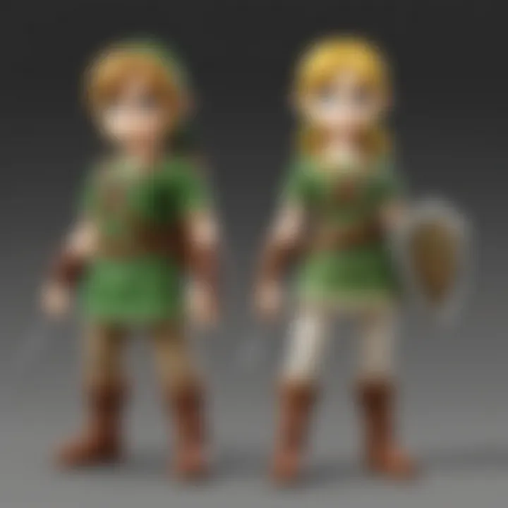 Comparison of Young Link amiibo with other amiibo from the Zelda series.