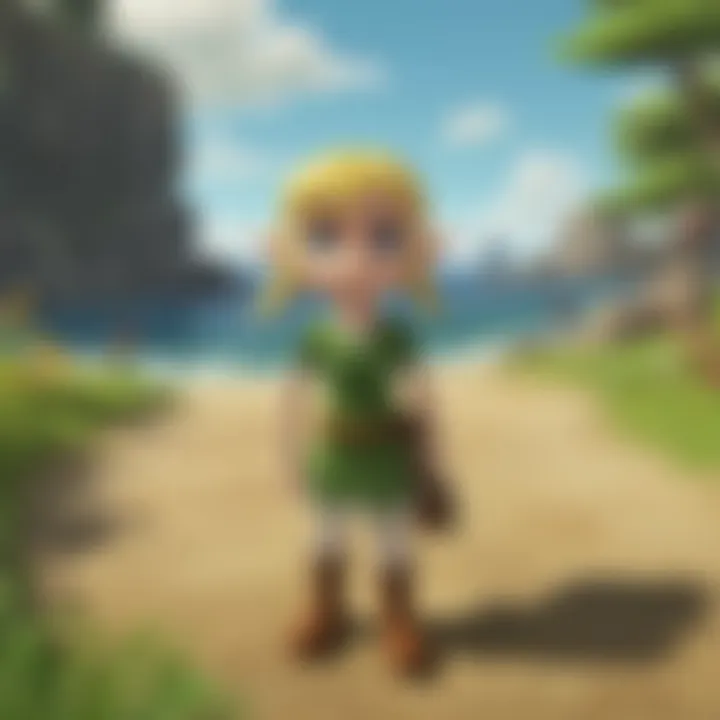 The art style of The Legend of Zelda: The Wind Waker showcased