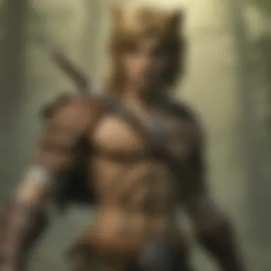 Link in his wolf form, showcasing a transformative aspect of gameplay