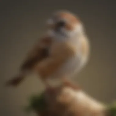 Feathered Elegance of a Sparrow