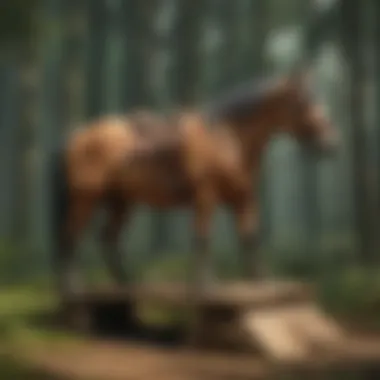 Forest Master Saw Horse in a woodworking workshop