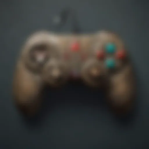 Game controller icon in a futuristic design