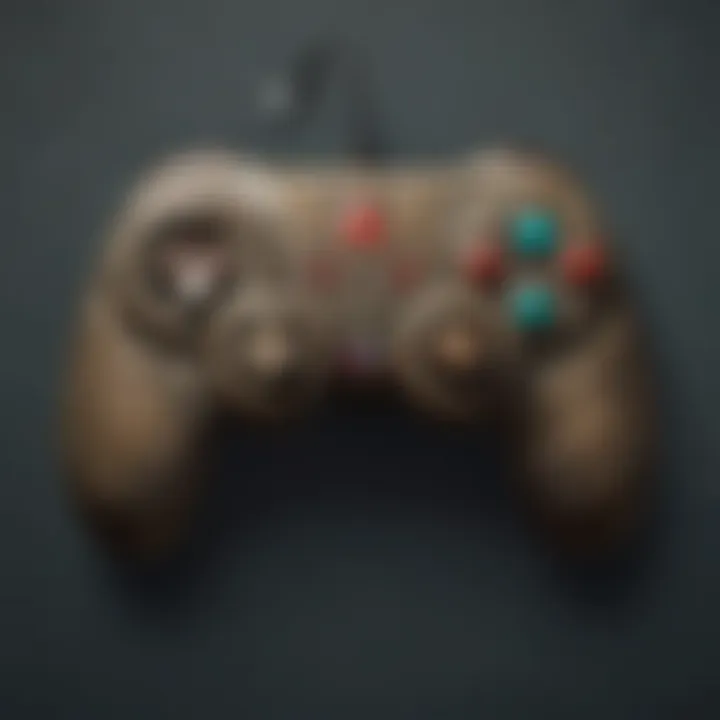 Game controller icon in a futuristic design