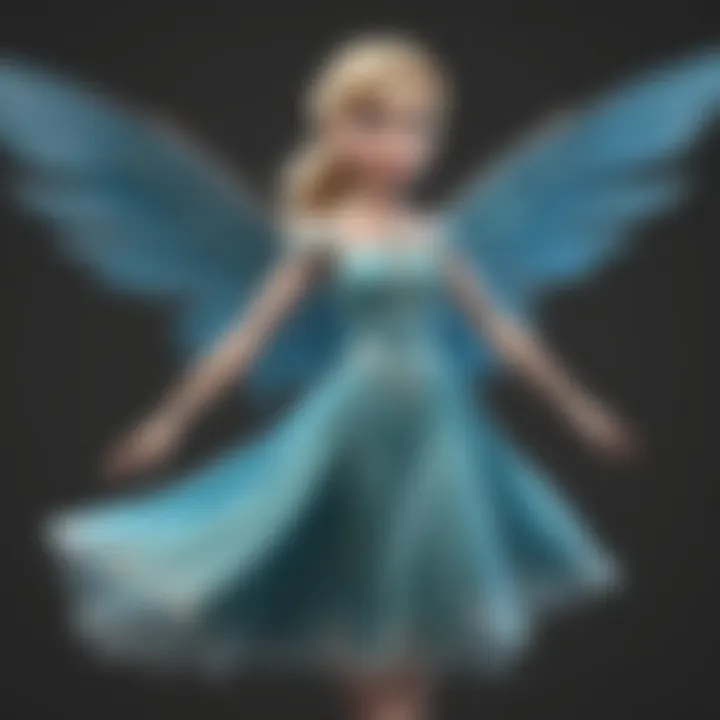 Glowing Wings of Flying Elsa Fairy Doll