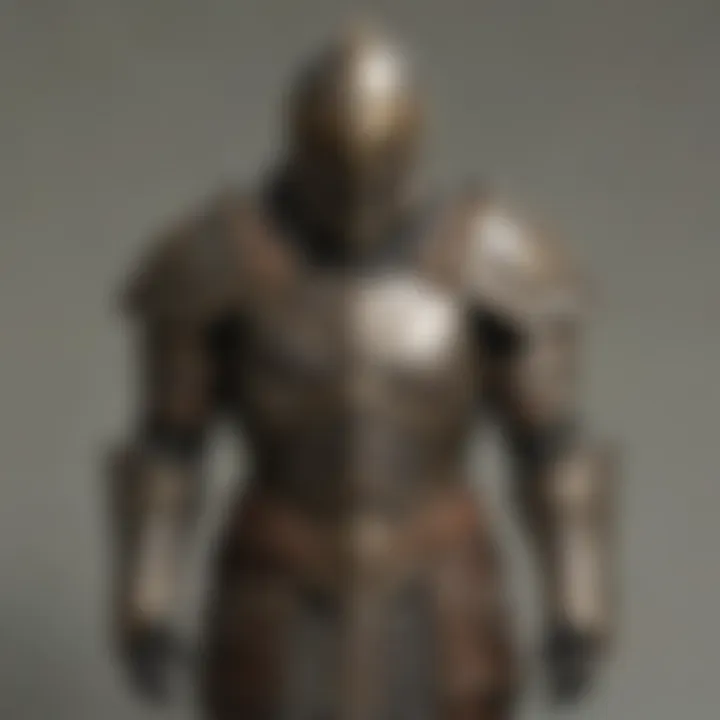 Artistic representation of helm armor reflecting cultural elements