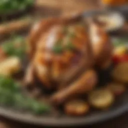 Exquisite herb-infused grilled chicken