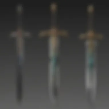 Heroic Sword Excalibur Piercing Through Darkness