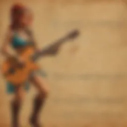 Guitar close-up showcasing chord positions
