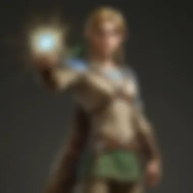 Link: The Light Bearer Link harnessing light in a dynamic action scene