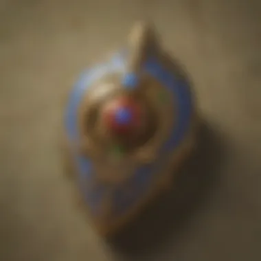 A close-up view showcasing the intricate details of an ocarina.