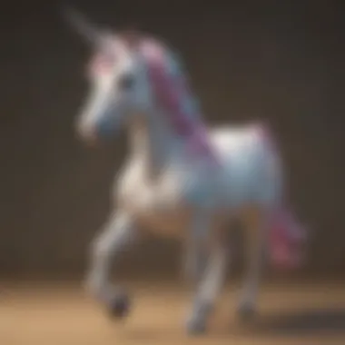 Close-up of Unicorn Toy's Whispering Feature