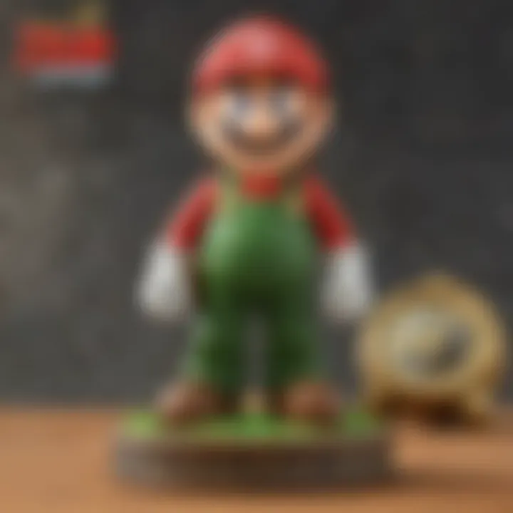 Interactive Mario Amiibo display engaging fans in gaming culture