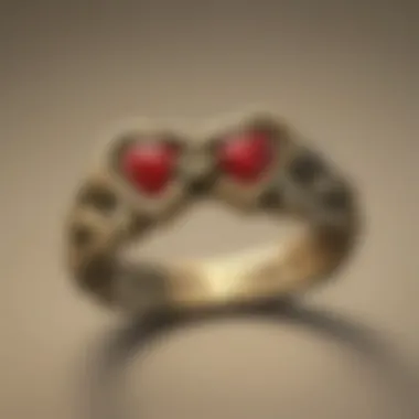 Interlocking Heart Friendship Ring