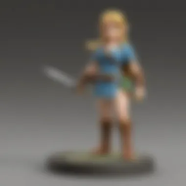 Intricate design of an amiibo figure