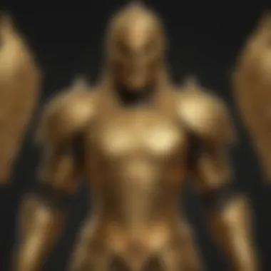 Intricate Details of the Gold Phantom's Armor