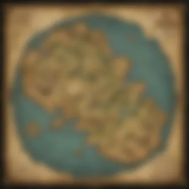 Intricate map revealing the domains influenced by the Master Clan