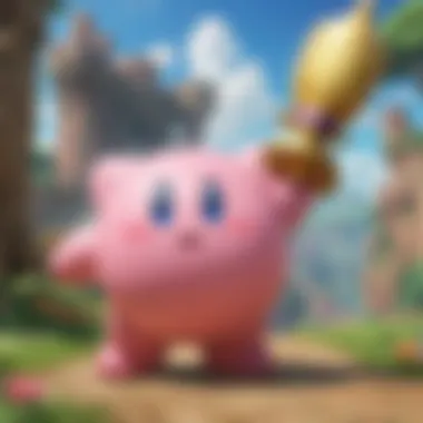 Kirby's unique abilities in action on Wii U