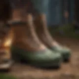 Iconic LL Bean Boot by the Campfire