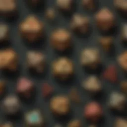 Artistic representation of a Dungeons & Dragons dice set inspired by Legend of Zelda.