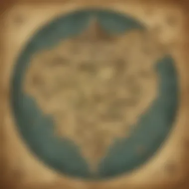 Artistic representation of Hyrule map from the Zelda series