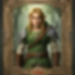 A vibrant collection of Legend of Zelda trading cards showcasing various characters and scenes from the franchise.