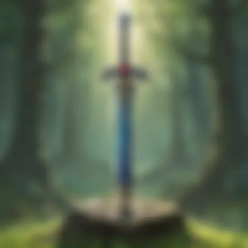 Master Sword in the Lost Woods