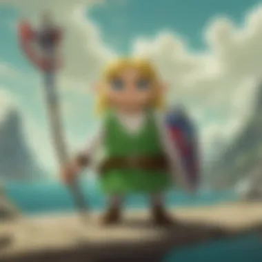 Link Confronting the Legendary Boss in The Legend of Zelda: The Wind Waker