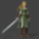 Link wielding the Master Sword in Twilight Princess