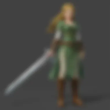 Link wielding the Master Sword in Twilight Princess