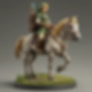 Link riding a horse in the Hyrule landscape