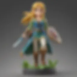 Amiibo figures displayed alongside a Nintendo Switch console